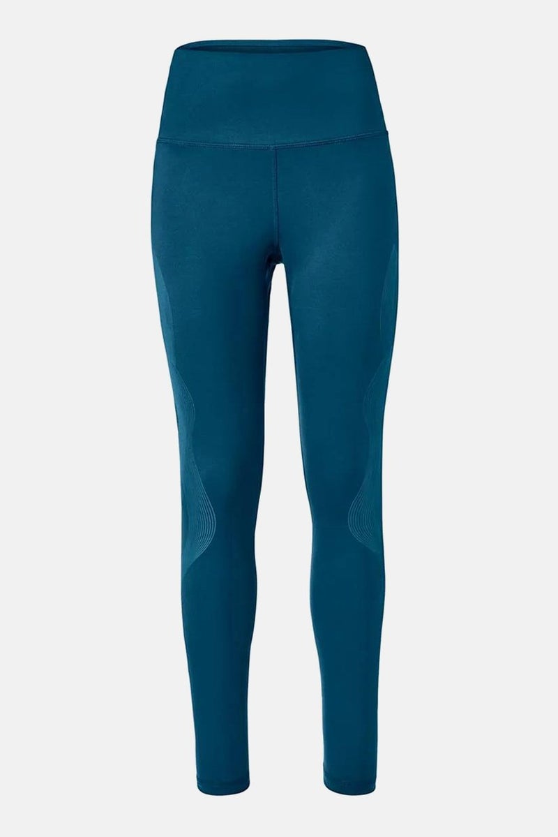Tchibo Women Sportswear Fit Plain Pull On Training Tights, Navy  - Image 2