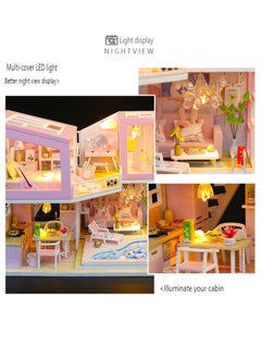 DIY Miniature Dollhouse Kit, Creative Room Mini Wooden Doll House with Furniture Plus for Kids Teens Adults Assemble the Model with Led Light - pzsku/Z8A828964319326A5A041Z/45/_/1729507158/3f7b5810-9cd1-489c-861f-97f6da52335d