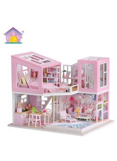 DIY Miniature Dollhouse Kit, Creative Room Mini Wooden Doll House with Furniture Plus for Kids Teens Adults Assemble the Model with Led Light - pzsku/Z8A828964319326A5A041Z/45/_/1729507241/bfd55669-f9ce-427f-b6a8-6a3ee9f3ab39