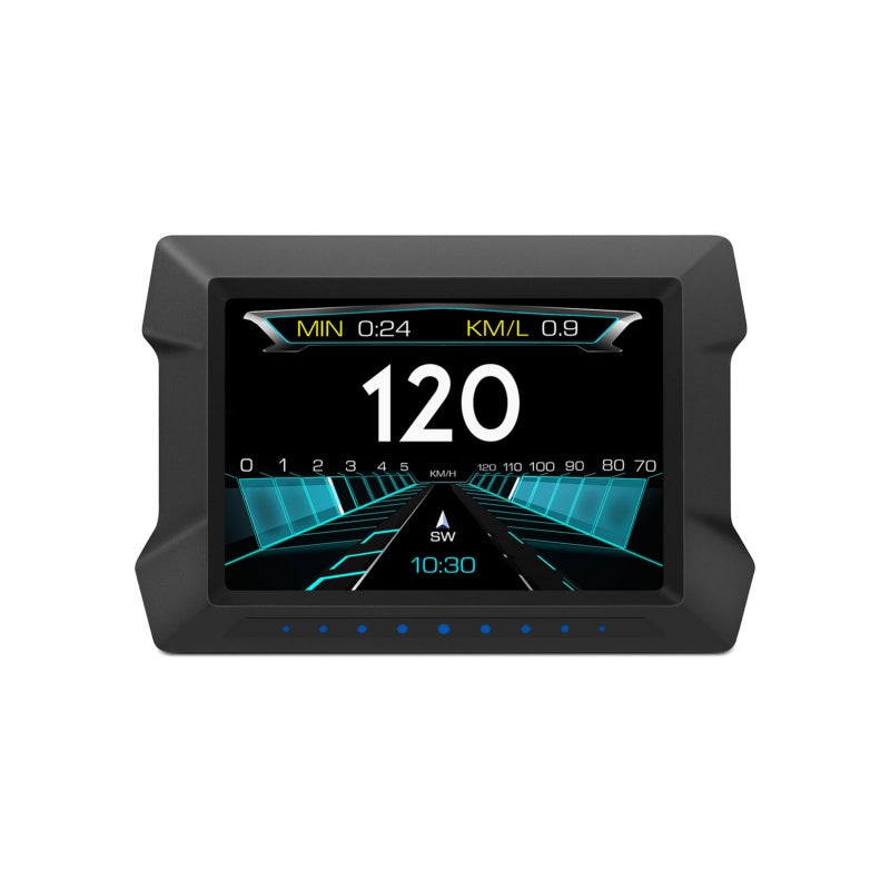 Vehicle Trip Computer: OBDII & GPS Dual Mode - 360-Degree Rotatable Bracket Clear Intuitive Display for Post-2008 Vehicles Off-Road Driving - Image 1