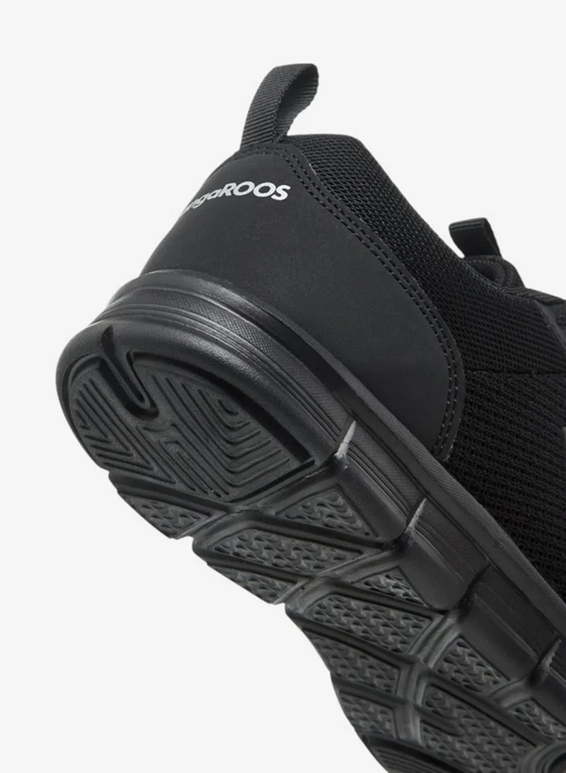 kangaROOS BLACK Women's Logo Applique Sports Shoes with Lace-Up Closure for Women | Best Price UAE