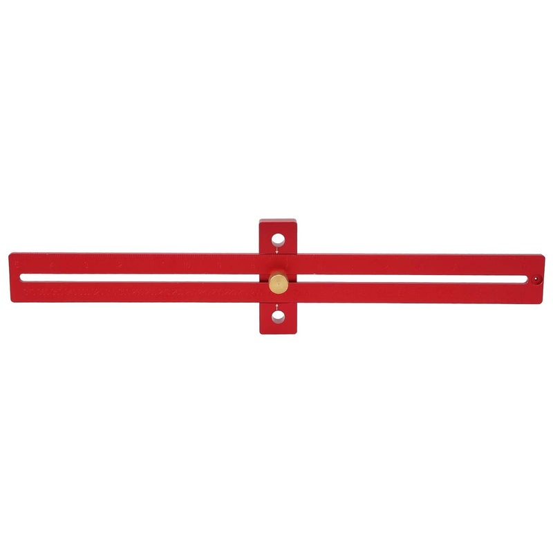 مسطرة قياس خشب من سبائك الألومنيوم 0-370 مم أداة قياس عالية الدقة للنجارة - Image 2