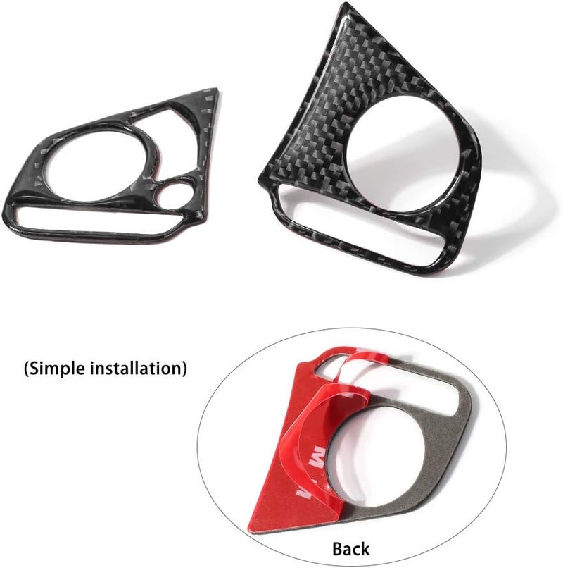Thenice Real Carbon Fiber Steering Wheel Cover Trims for Honda Civic & CR-V - Image 2