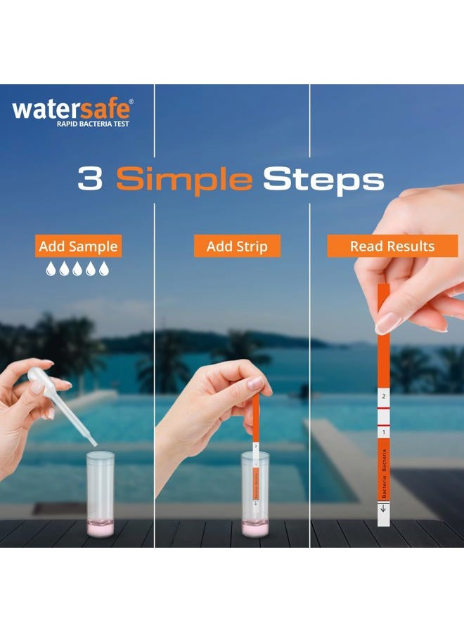 WaterSafe Rapid Bacteria Water Test 10-Pack for Pools, Gyms, Water Parks, Janitorial - Image 4