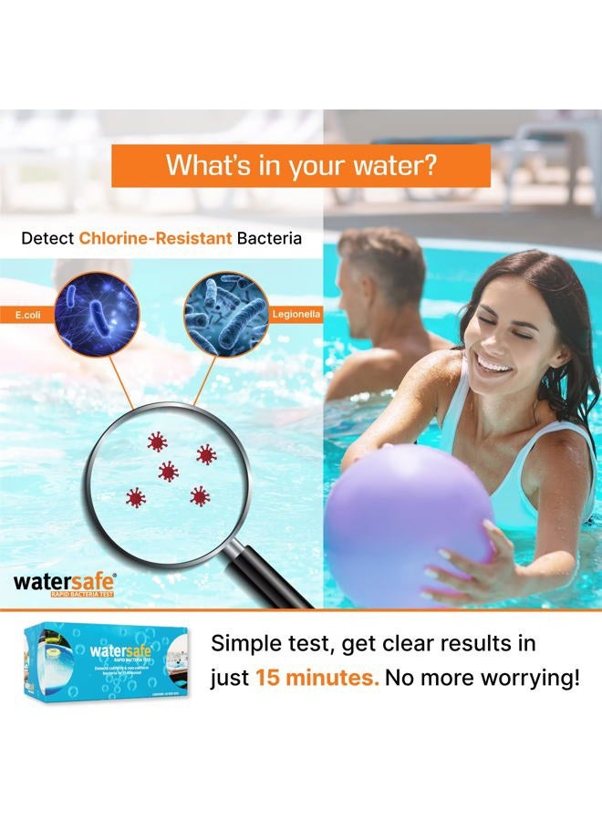 WaterSafe Rapid Bacteria Water Test 10-Pack for Pools, Gyms, Water Parks, Janitorial - Image 3