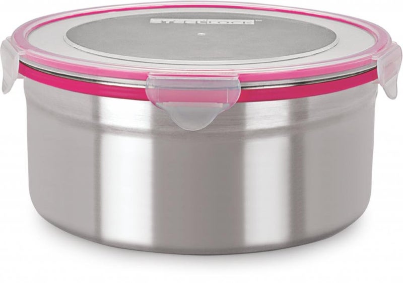 STEELLOCK Stainless Steel Airtight Container with Lid | Leakproof, BPA-Free, Durable Kitchen Storage | Multipurpose Food Storage Containers for Kitchen | SL-1602-set of 1, 3000ml each, Pink - Image 4
