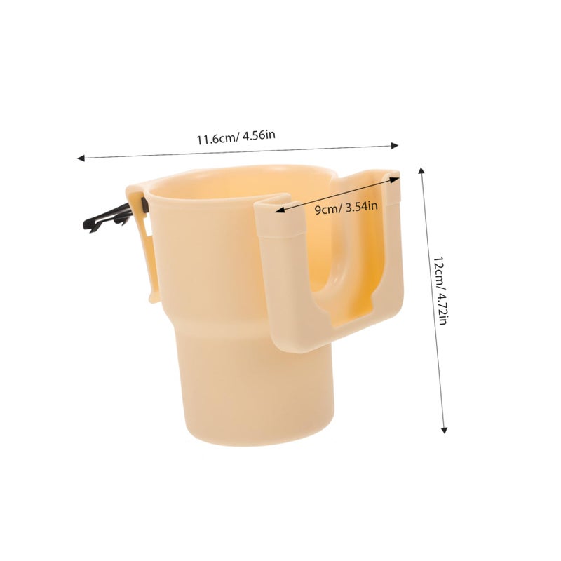 2Pcs Black Car Cup Holder For Vent Universal Beverage Storage Organizer Easy Clean Design - Image 3