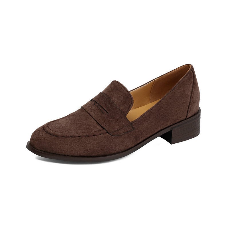 2026 Flat Retro Slip-On Loafers For Men And Women, Sizes 40-48, Office Casual Leather Shoes, Lazy Shoes - Image 1