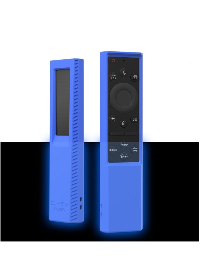 Electronic - Silicone Protective Case for Samsungs Remote Control BN59-01386C BN59-01386B Smart TV Remote Dustproof Cover for TM2280E (Blue) - Image 1
