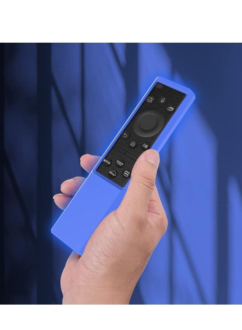 Electronic - Silicone Protective Case for Samsungs Remote Control BN59-01386C BN59-01386B Smart TV Remote Dustproof Cover for TM2280E (Blue) - Image 5