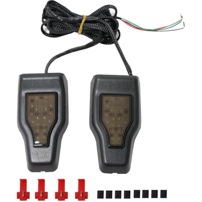 Unity Led Brake Light Rear Window Glass For Jeep Wrangler Jl 20183Rd Brake Lights Tailgate Rear Lamp 2 PiecesBlack - Image 5