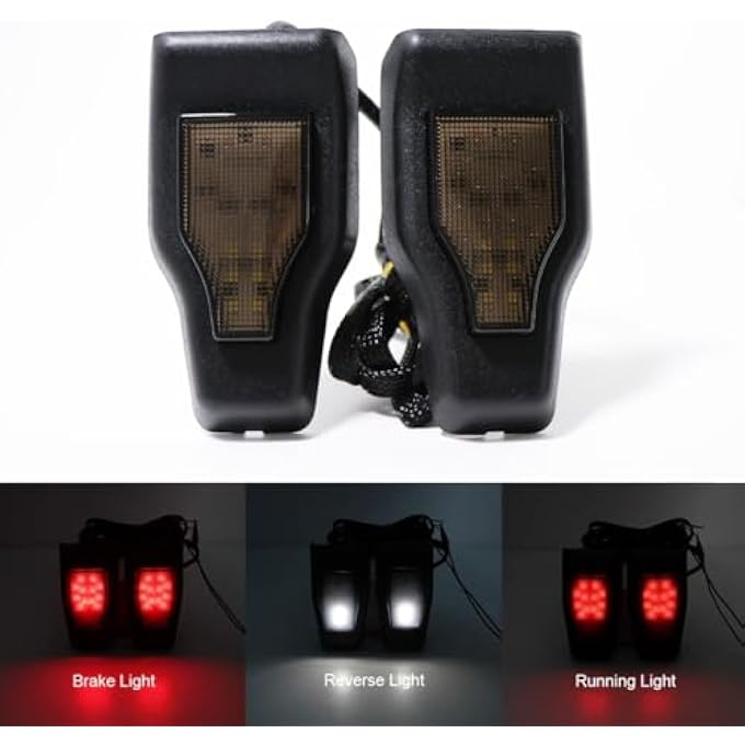 Unity Led Brake Light Rear Window Glass For Jeep Wrangler Jl 20183Rd Brake Lights Tailgate Rear Lamp 2 PiecesBlack - Image 3