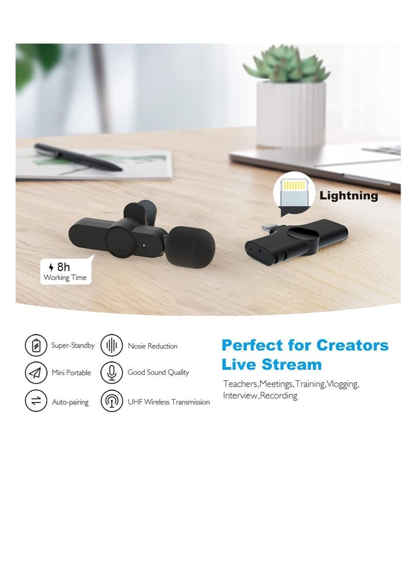 ELTRAZONE Upgraded （Plug-Play） Wireless Lapel Lavalier Microphone for iPhone iPad Recording, YouTube Facebook Live Stream,Vlog, Auto-Sync Wireless Mic with  FOR Bluetooth  - Image 4