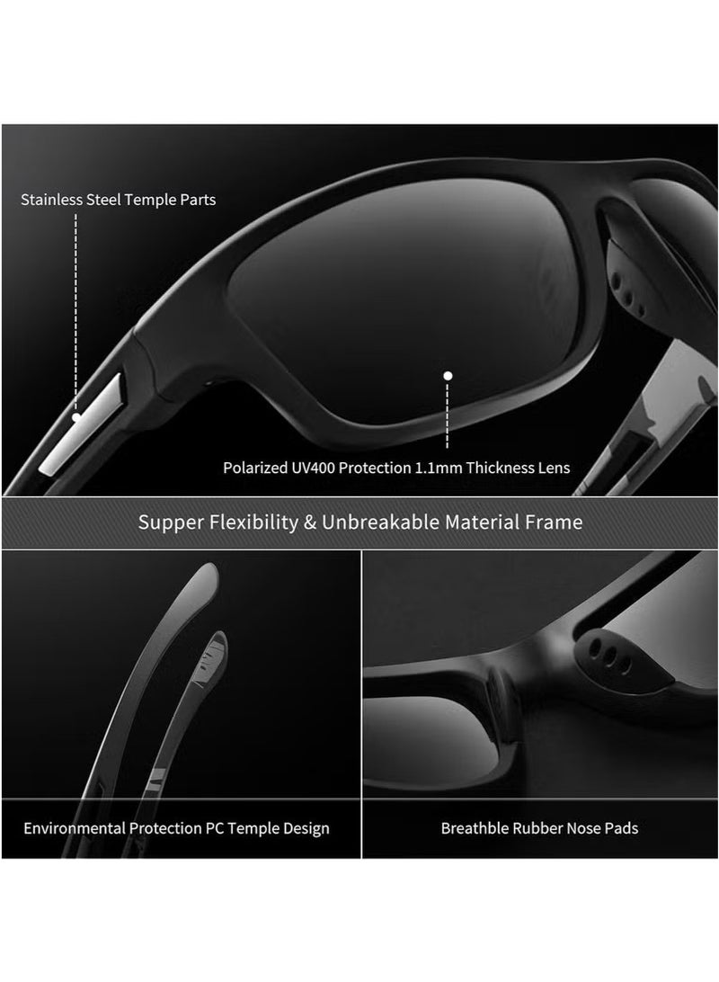 Polarized Sports Sunglasses ，UV400 Protection Glasses - Image 2