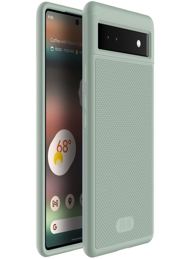 توديا جراب TUDIA MergeGrip [بمواصفات عسكرية] مصمم خصيصًا لهاتف Google Pixel 6a (2022)، [مُختبر ضد السقوط]، غطاء حماية مزدوج الطبقات مقاوم للصدمات، نحيف ومتين، مانع للانزلاق، شديد التحمل - لون أخضر زنبق - Image 1