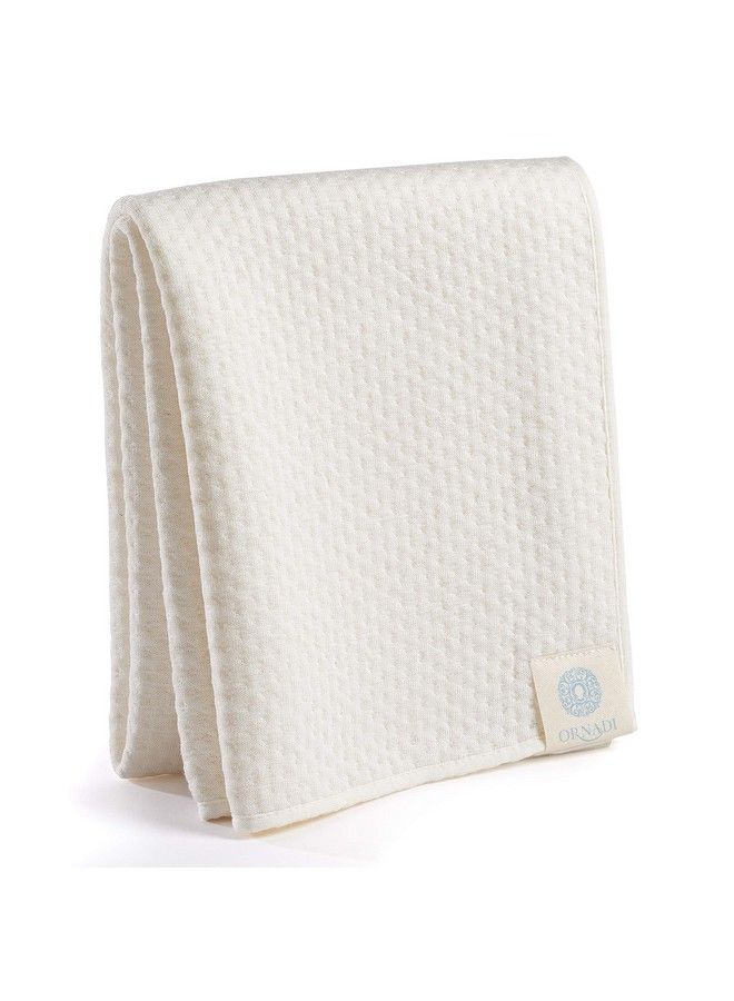 Ornadi Organic Cotton Bamboo Face Towel Luxury Care For Sensitive Skin & Natural Hair Drying Made In Usa For Ultra Soft Absorbent Travel Protection & Daily Clean 15 X 35 Eco - Image 1