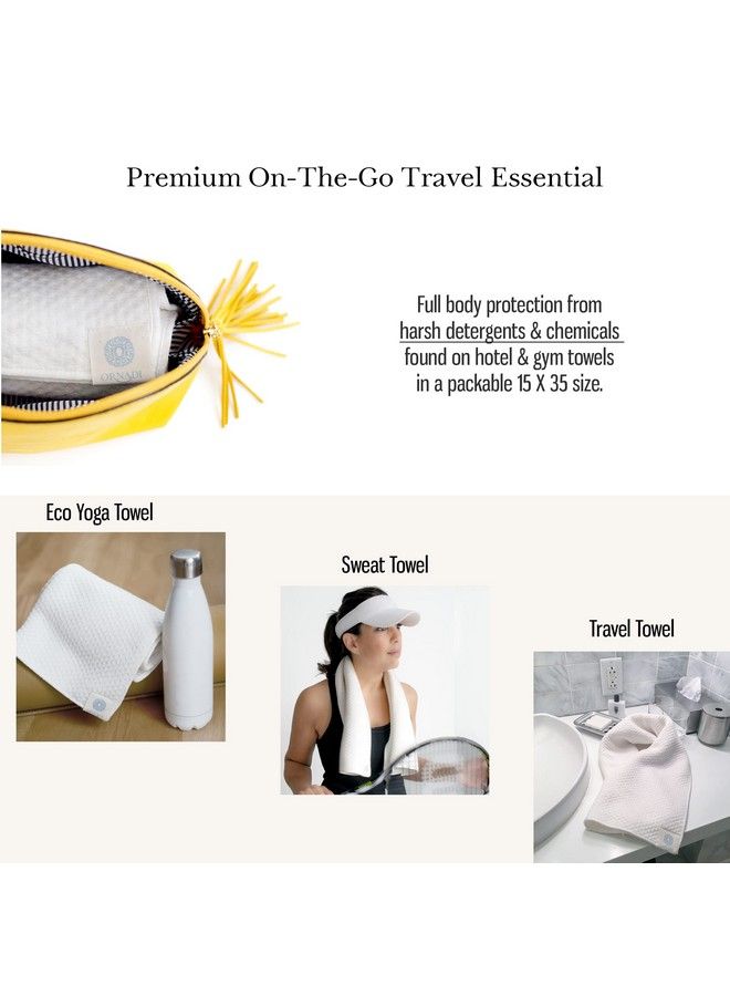 Ornadi Organic Cotton Bamboo Face Towel Luxury Care For Sensitive Skin & Natural Hair Drying Made In Usa For Ultra Soft Absorbent Travel Protection & Daily Clean 15 X 35 Eco - Image 5
