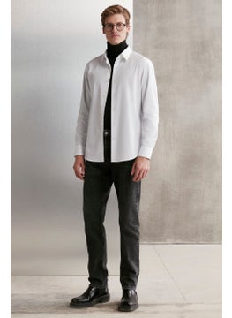 GRIMELANGE Sven Men's White Shirt  - Image 3