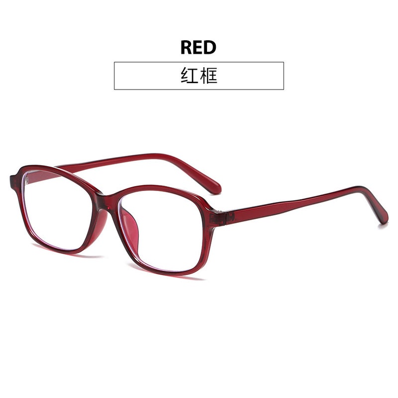 New Polygonal Square Frame Optical Mirror, Simple And Plain Korean Style Anti-Blue Light Flat Mirror, Myopia Frame Ins Style Tip - Image 1