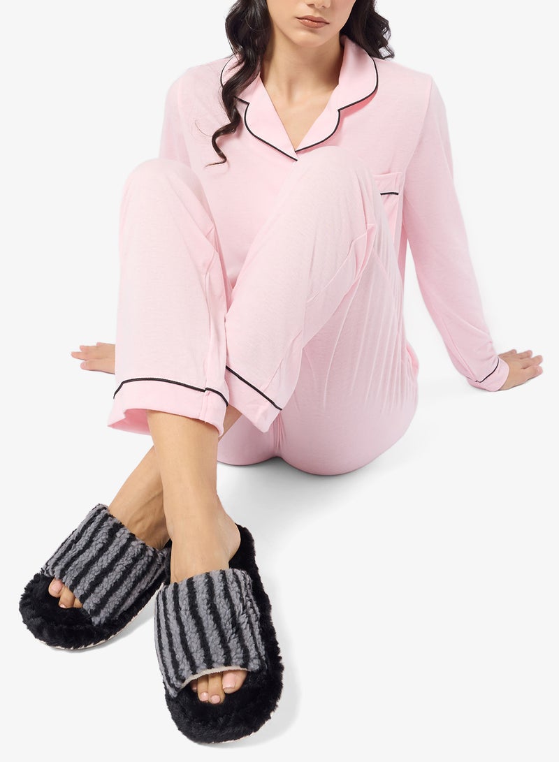 Ginger Printed Cozy Bedroom Slippers - Image 5