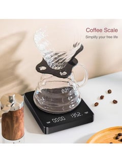 Digital Coffee Scales with Timer - Coffee Espresso Brewing Drip Pour-Over Scale Baking Kitchen Scale 3000g / 6.6lbs Edition (Heat-Resistant Black) - pzsku/Z8A8352B8269EB25E3BEFZ/45/_/1723178944/28334959-ca05-4c3e-8227-f6b3efdef72f