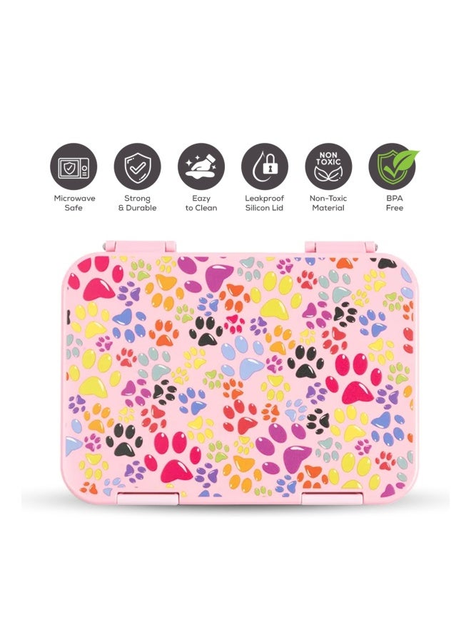 Cocobee Bento Lunch Box, 6 Adjustable Compartments - Pink - Image 5