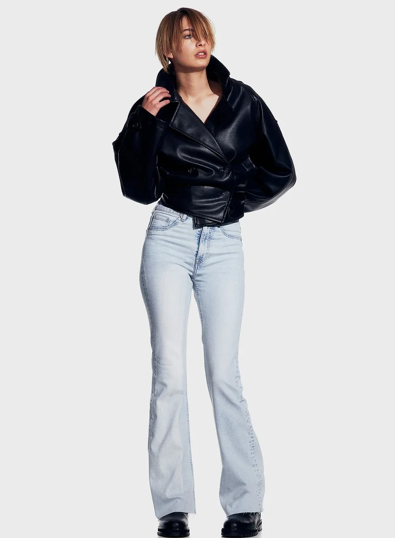 H&M Flared High Waist Jeans