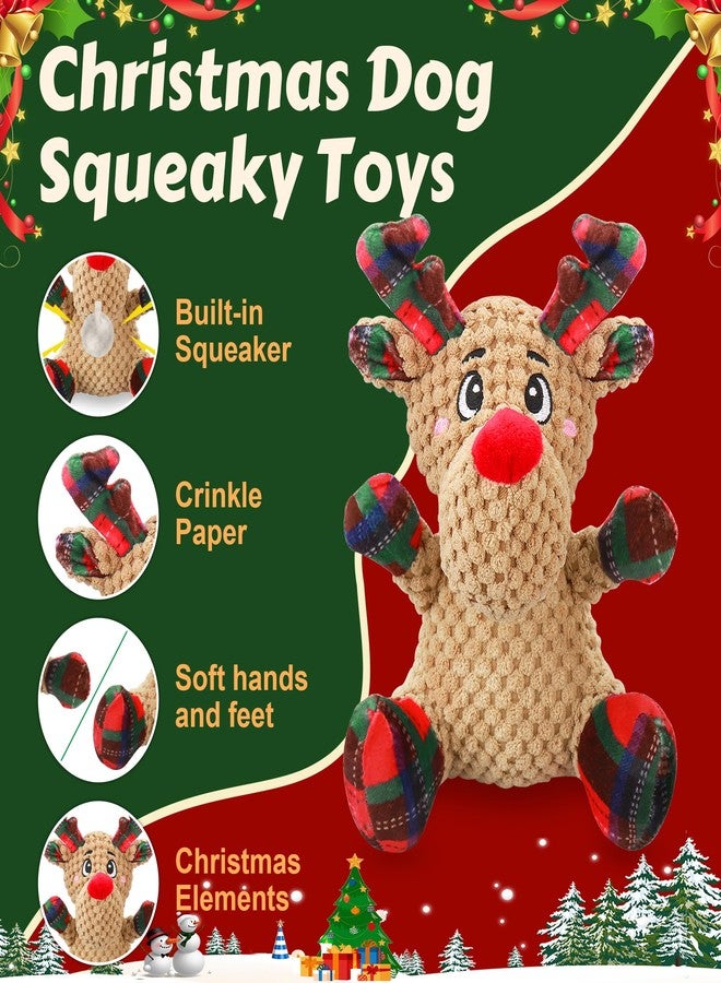 Newget Squeaky Dog Toys, Dog Squeaky Toy with Crinkle Paper, Interactive Durable Plush Dog Chew Toys for Puppy, Small, Middle, Large Dogs Training and Reduce Boredom - Image 2