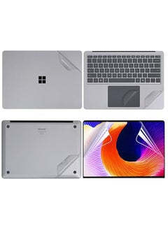 Laptop Decal Cover Compatible with Microsoft Surface Laptop 7 13.8 Inch 2024 (Model: 2036) Anti-Scratch Sticker Three Sided Notebook Film and Explosion Proof Screen Film