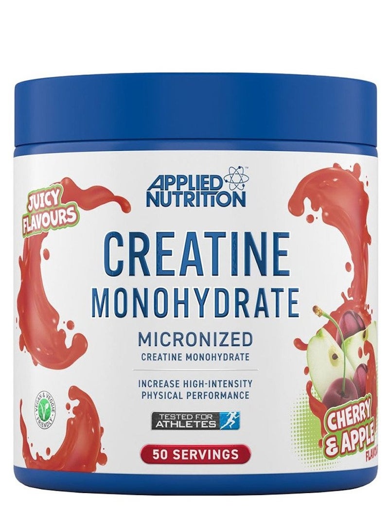 Applied Nutrition Creatine Monohydrate Micronized - 250g  Cherry & Apple – Fast Absorption, Improve Performance, Boost Strength, and Endurance - Image 1