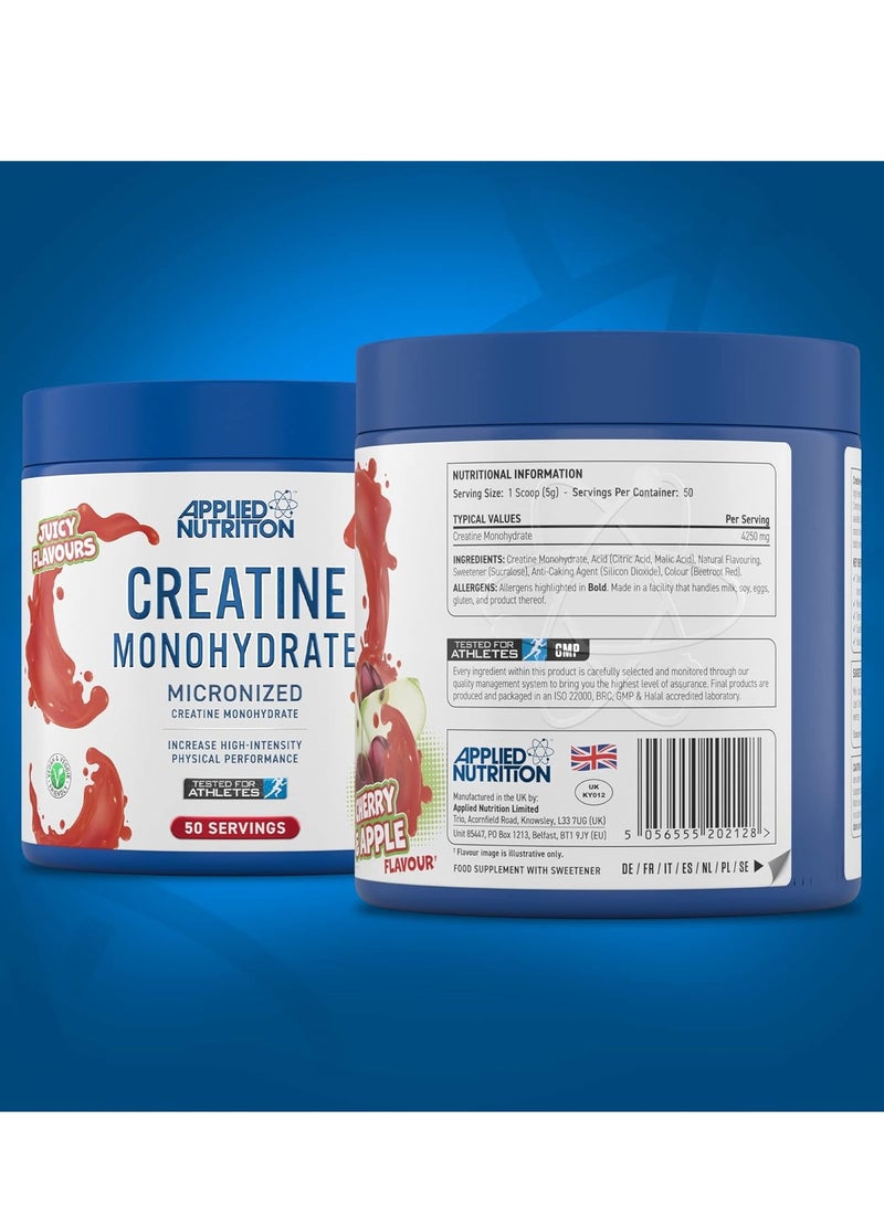 Applied Nutrition Creatine Monohydrate Micronized - 250g  Cherry & Apple – Fast Absorption, Improve Performance, Boost Strength, and Endurance - Image 4