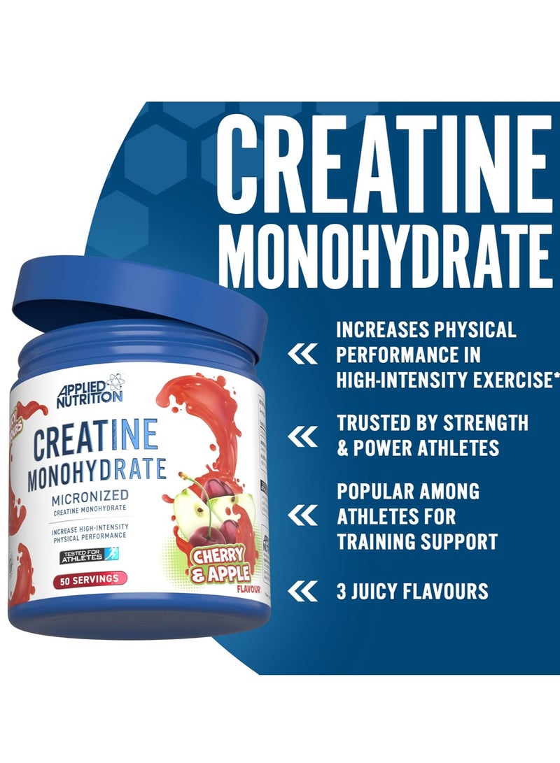 Applied Nutrition Creatine Monohydrate Micronized - 250g  Cherry & Apple – Fast Absorption, Improve Performance, Boost Strength, and Endurance - Image 2