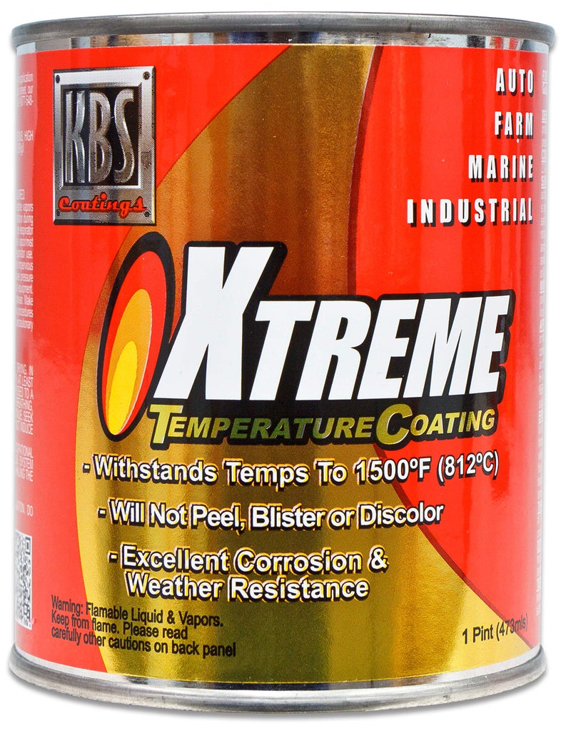 KBS Coatings 65328 Pure White Xtreme Temperature Coating - 1 Pint, Pure White, 16 Fl Oz (Pack of 1) - Image 5