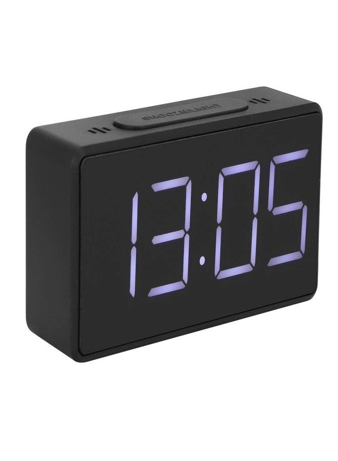 Simlug USB Cable Simple Electronic Clock, Bedside Alarm Clock LED Alarm Clock, for School Bedrooms Kids Home Use Office Teachers(Black) - Image 5
