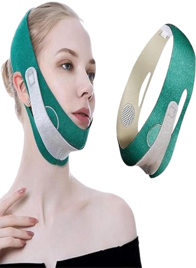 Bitrexup Silicone V Face Mask Face Lift Up Belt Facial Slimming Bandage Mask Cheek,Chin,Neck Slimming Thin Belt Face Slim Lift Band Mask Double Chin Reducer for Women and Men Tightening Skin - Image 1