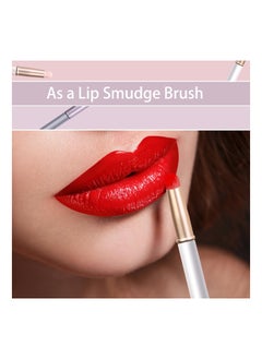KASTWAVE Lip Blending Brush with Lid 6 Pcs Lip Smudge Brush Spot Concealer Brush Professional Lip Gloss Applicators Portable Multi purpose Makeup Blending Brush for Lipstick Gloss Creams  - Image 2