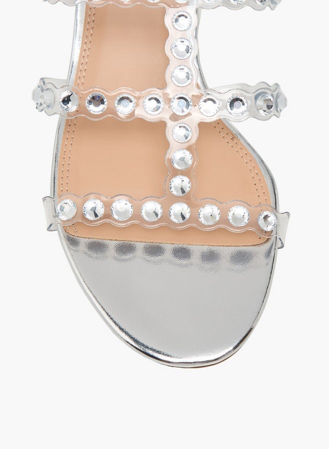 سيليست صنادل نسائية سهلة الارتداء بكعب عريض مزخرف - Image 4