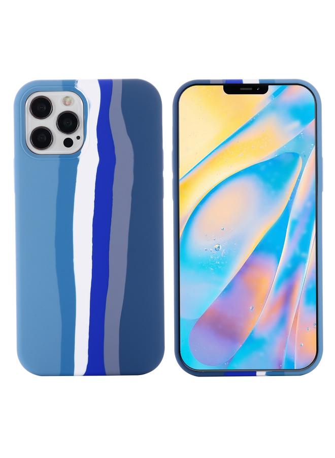 اس-توب جراب لهاتف iPhone 14 Pro Max من السيليكون السائل بألوان قوس قزح - Image 2