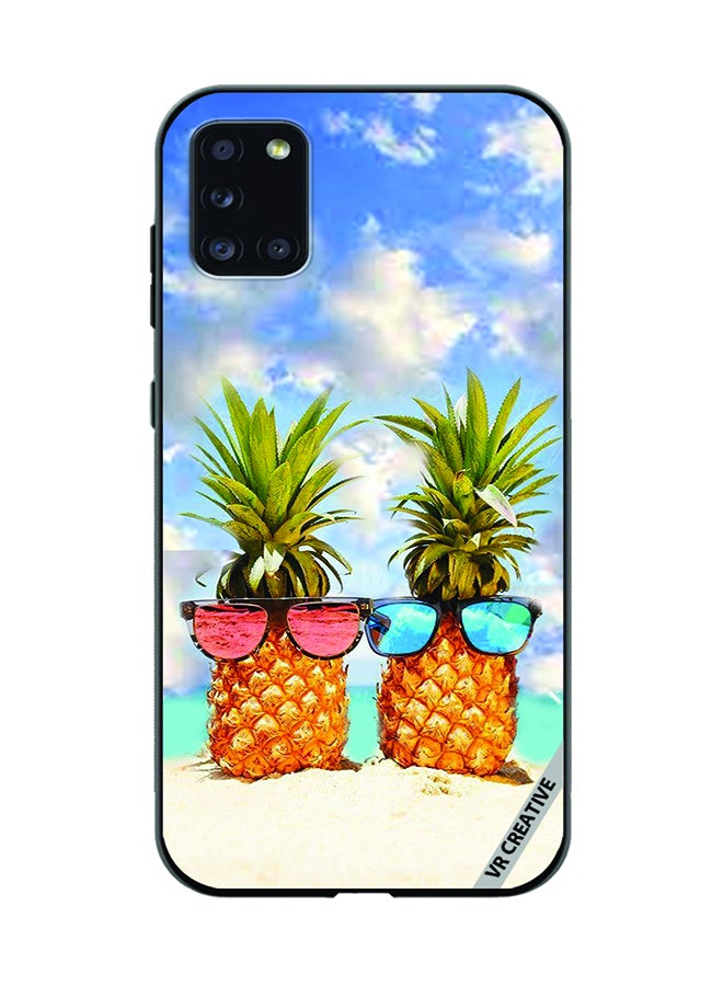 VR CREATIVE Protective Case Cover For Samsung Galaxy A31 Pineapple Design Multicolour - Image 1