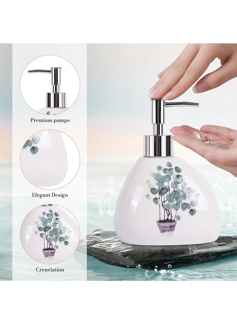 Bathroom Accessories Set,Modern Countertop Bathroom Decor,Luxury 6 Piece Bathroom Accessory Set,Complete with Soap Dispenser,Toothbrush Holder,Tumbler,Tray - Image 5