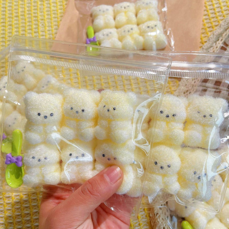 Creamy Squishy Bear Stress Relief Toy Set of 6 - Image 2