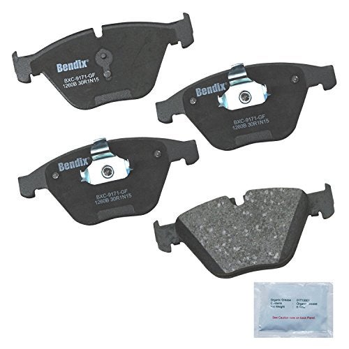 Bendix Priority1 CFC1260B Ceramic Front Brake Pads for BMW 335d 2011, 335is 2013, X1 2014, Z4 2012-2011, Z4 2016-2015 - Image 1
