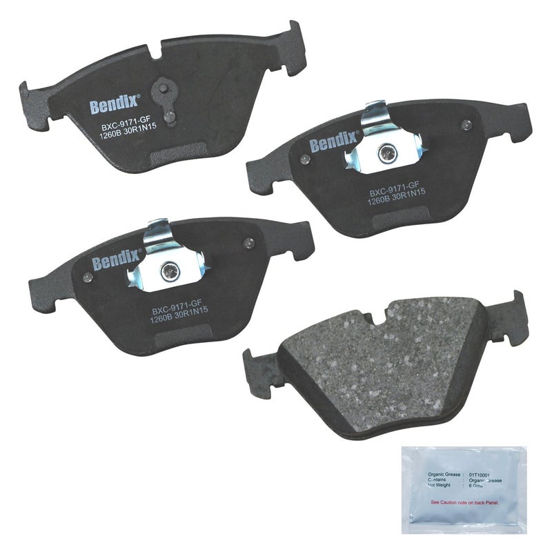 Bendix Priority1 CFC1260B Ceramic Front Brake Pads for BMW 335d 2011, 335is 2013, X1 2014, Z4 2012-2011, Z4 2016-2015 - Image 3