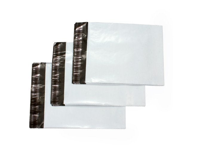 SECUREMENT حقيبة بلاستيكية مقاومة للتلاعب بدون بود للتغليف، 50 ميكرون، 12 بوصة × 16 بوصة، أبيض وأسود، عبوة من 100 - Image 3