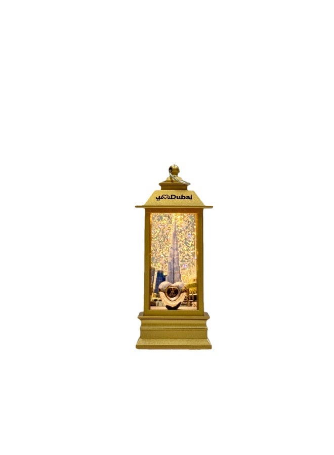Dubai Landmark LED Lantern Gift Set | 4-Piece Golden Water Light Decor | Burj Khalifa, Burj Al Arab & Dubai Frame | Warm White Light，Dubai souvenir gift set, Dubai landmark light, LED lantern decor, Burj Khalifa lamp, Burj Al Arab souvenir, Dubai Frame, mini water lantern, Arabic décor, Ramadan gift - Image 5