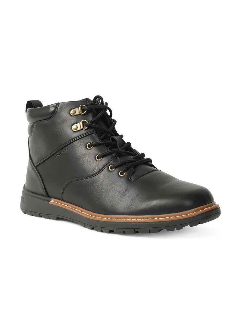 Milano CARNEY MENS BIKER BOOTS-BLACK