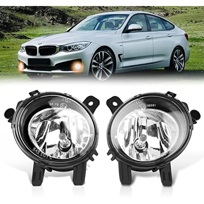 TangMiGe Fog Lights Compatible With 20122014 Bmw 2 Series F22 230I 228I 3 Series F30 F31 F34 320I 328I 328D 330E 330I 335I 340I 4 Series F32 F33 F36 428I 435I 1 Pair Fog Lamps - Image 1