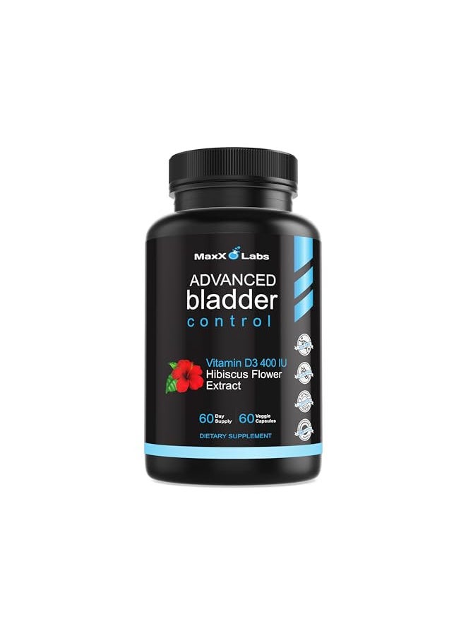 MaxX Labs - Advanced Bladder Control Pills for Women & Men - Helps Reduce Overactive Bladder & Leakage - Supports Urinary Tract (UTIs) - Potent Blend of Pumpkin Seed Extract, Cranberry, & Vitamin D3-60 ct - Image 1