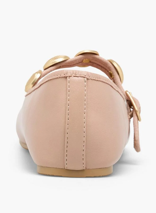 Celeste NUDE Women Embellished Mary Jane Shoes for Women | Best Price UAE