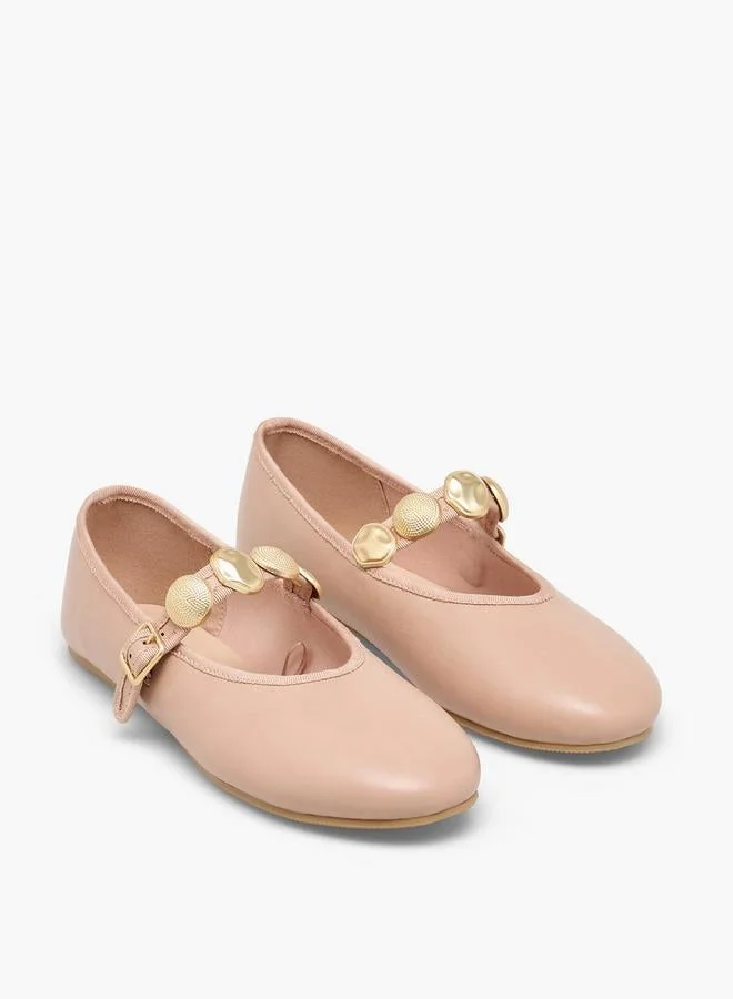 Celeste NUDE Women Embellished Mary Jane Shoes for Women | Best Price UAE